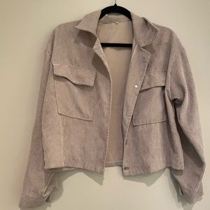 beige lightweight corduroy jacket!